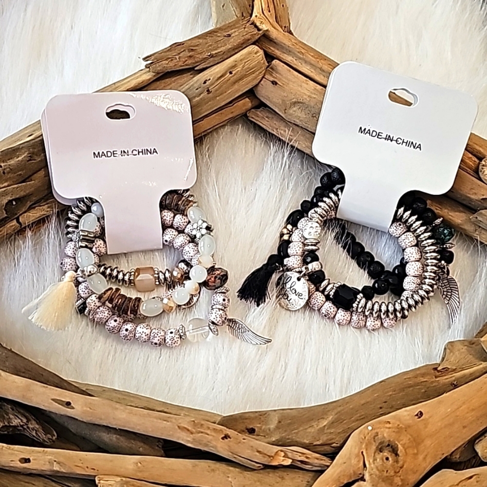 Pair of bracelet sets.